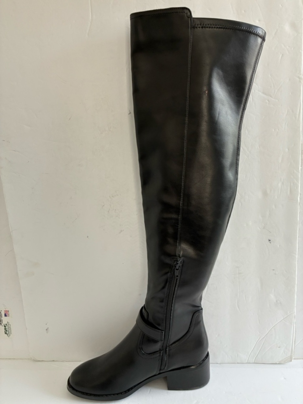 DV by Dolce Vita Elyse Over-The-Knee Buckle Block Heel Riding Boots Size 6.5 NEW - Picture 5 of 9